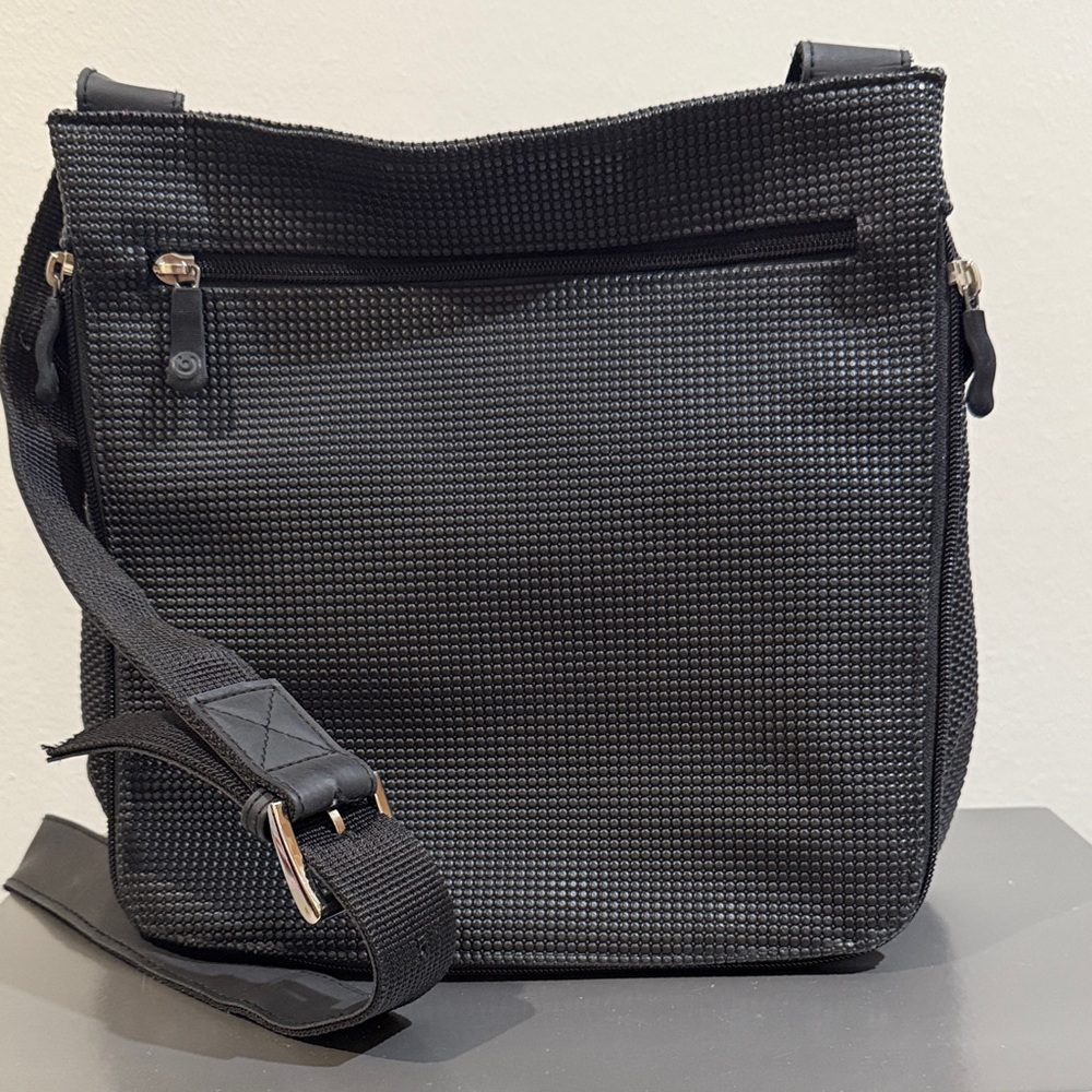 Sporty Black Crossbody Bag